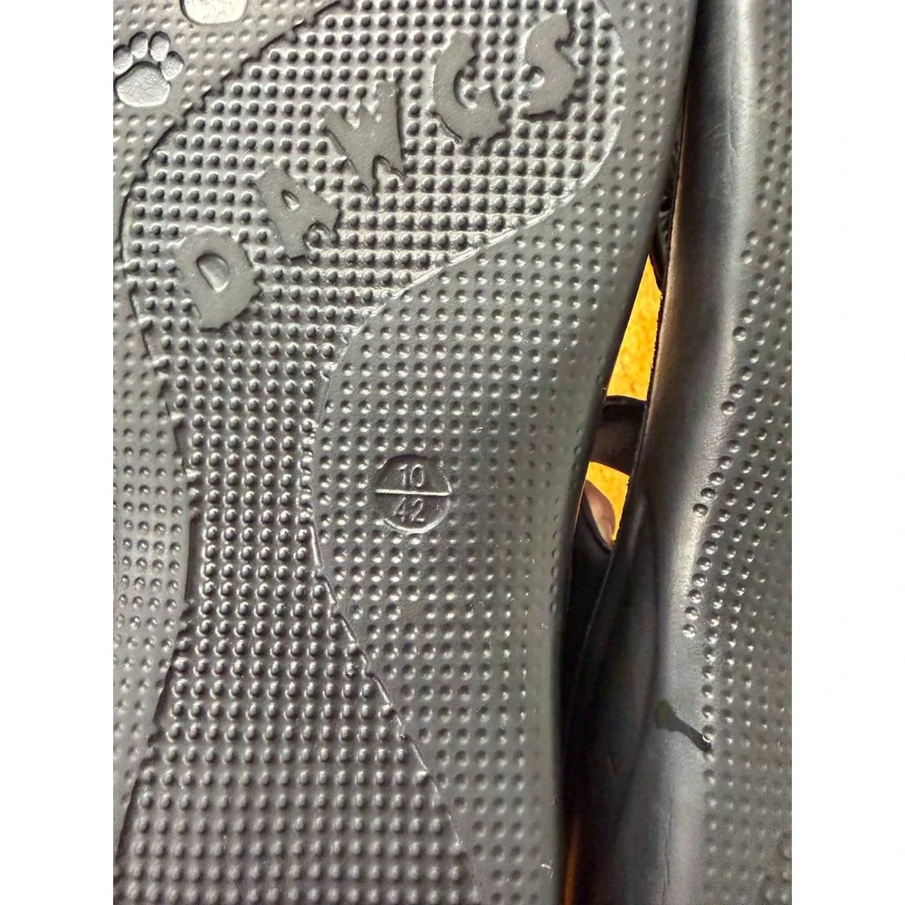 Dawgs Z-Sandal Black Comfort Slip On Slide Sandals Mens 10 Womens 12 EU 42